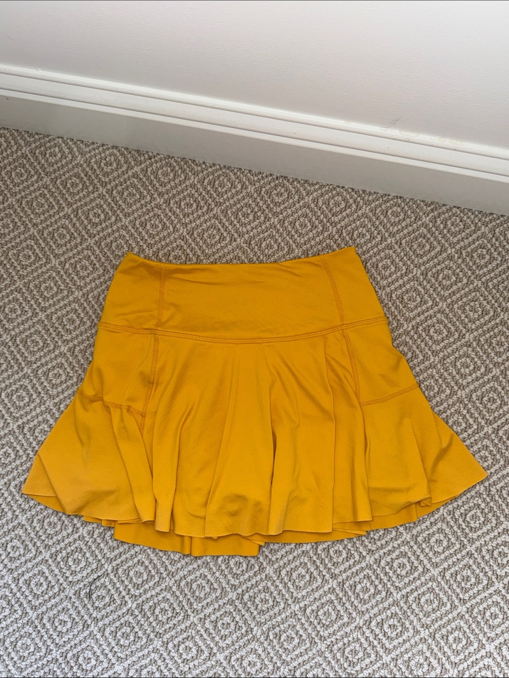 FP Movement by Free People Mustard Yellow Skater Skirt